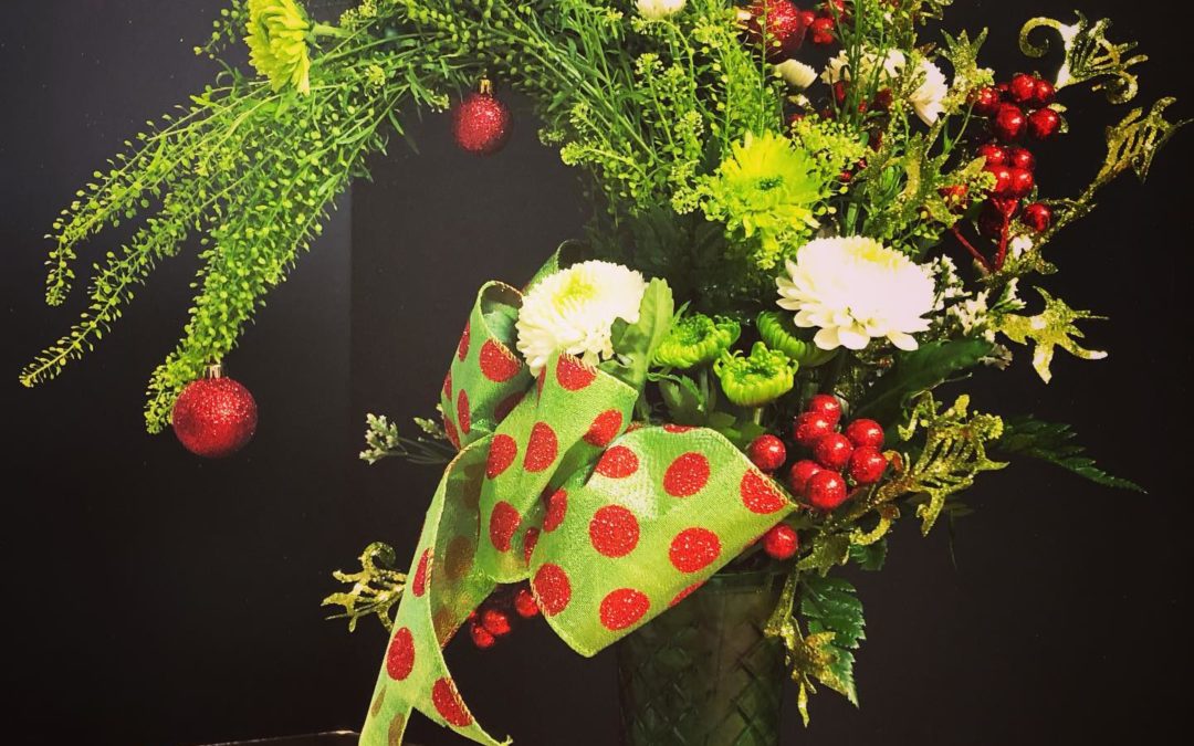 “Grinch” floral arrangement