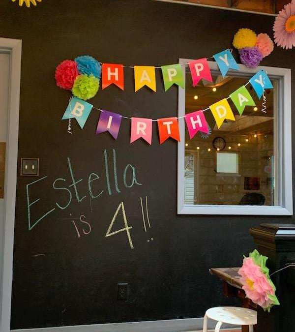 Estella is 4!!