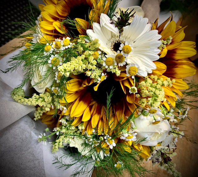 Sunflowers & Daisies Bridal Bouquet
